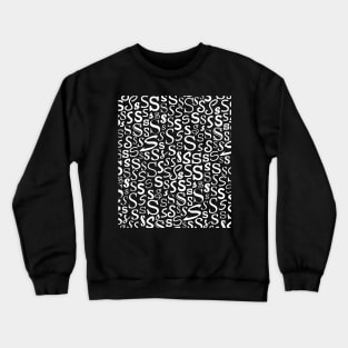 S - Typography (White) Crewneck Sweatshirt